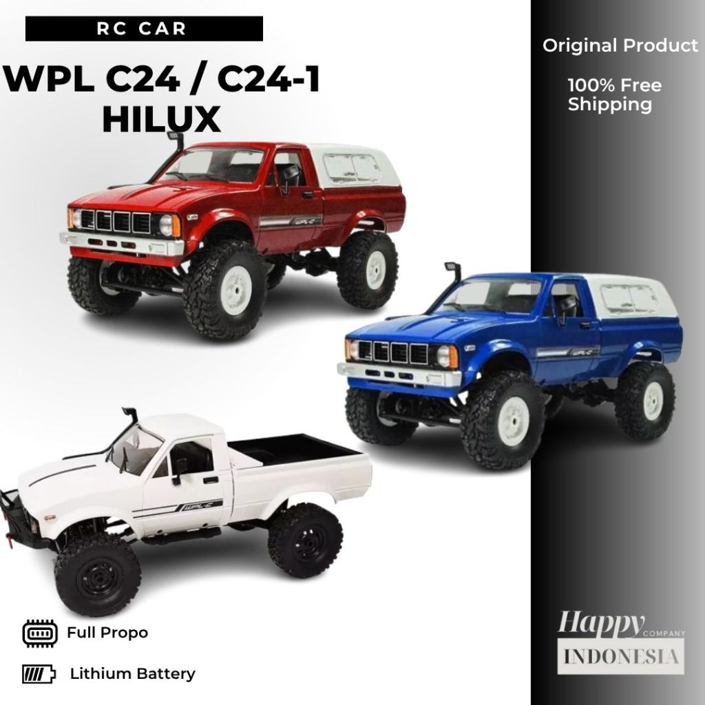 WPL C-24 C24 RTR 2.4Ghz Toyota Hilux 1/16 RC Adventure Offroad 4WD