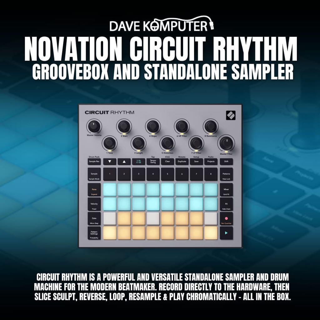 Novation Circuit Rhythm Groovebox and Standalone Sampler