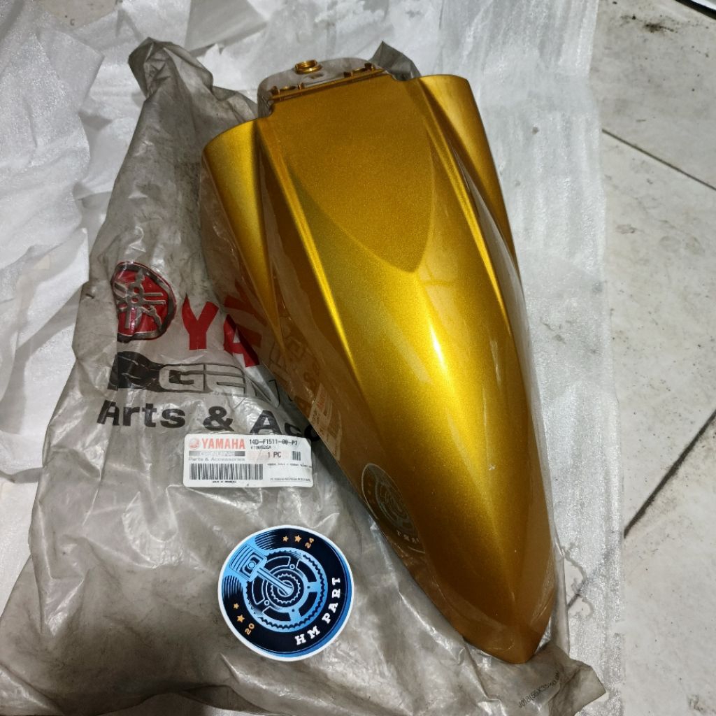 14D-F1511-00-P7 Spakbor depan slebor Depan Gold Limited Edition Mio Soul Karbu Ori Ygp