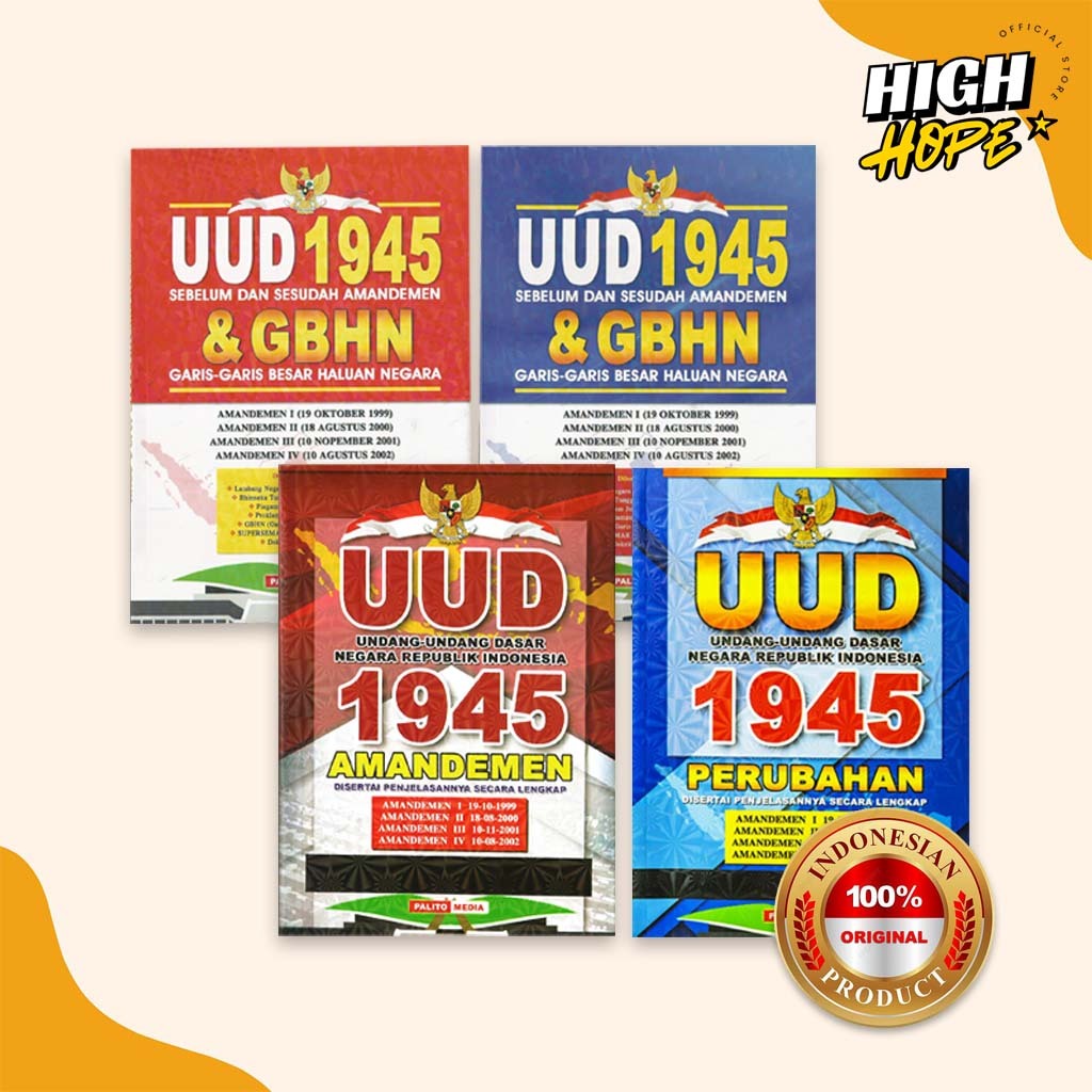Buku UUD 1945 DAN GBHN - UUD 1945 AMANDEMEN - Palito Media - Nawa Sena