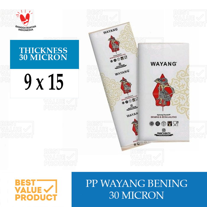 Plastik PP Bening 9x15 / PP Wayang Uk 9 x 15