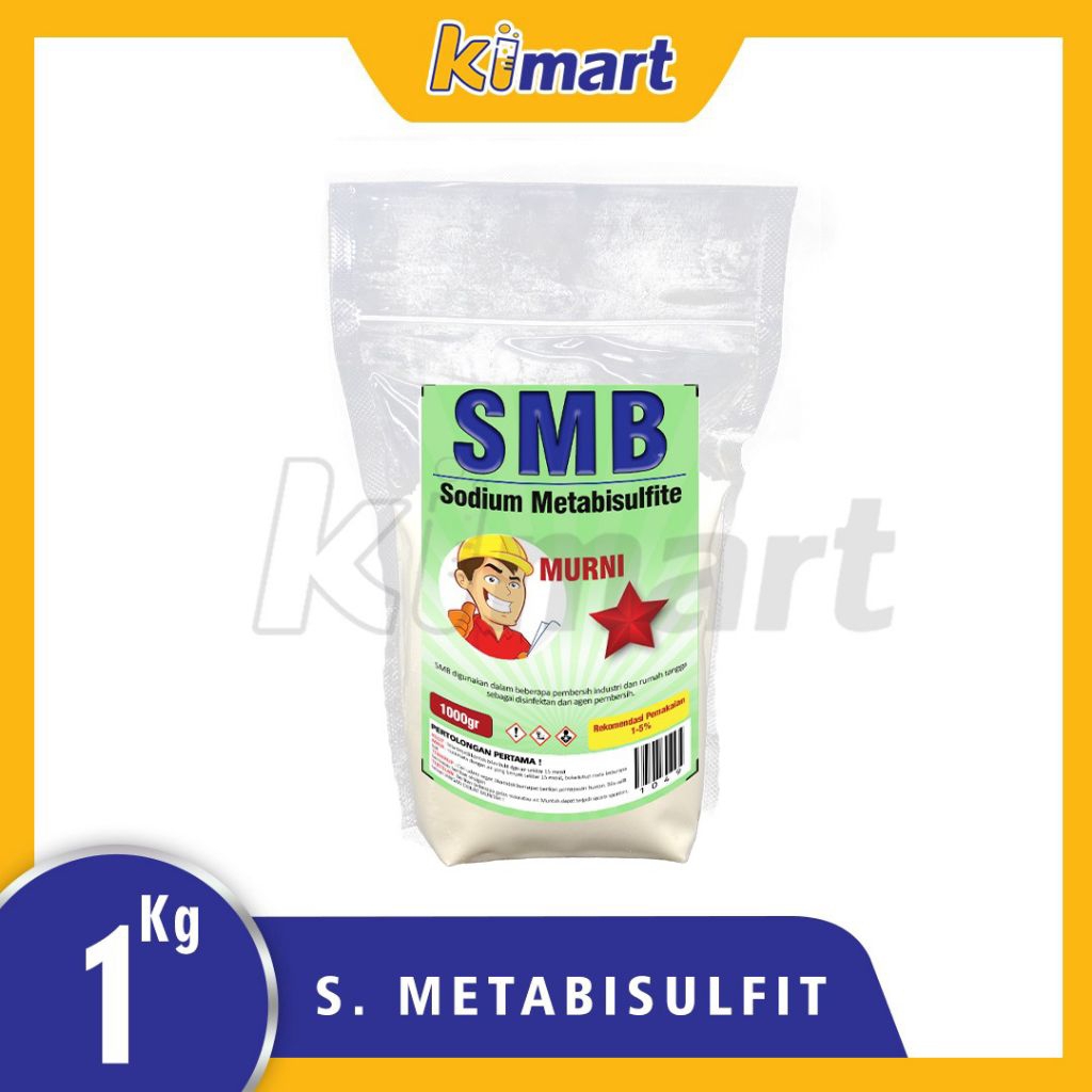 Sodium Metabisulfit 1KG Sodium Meta - bisulphite SMB FOOD GRADE