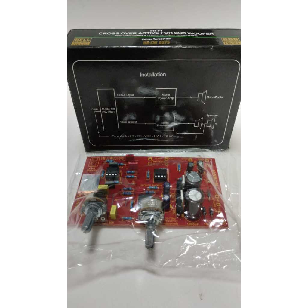 KIT CROSSOVER ACTIVE  FOR SUBWOOFER  BE-SW2075  BELL
