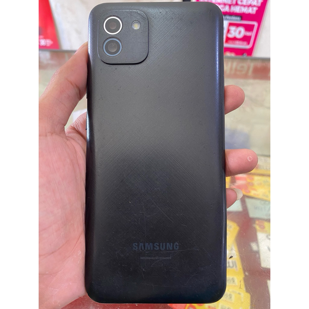 Backdore Casing SAMSUNG A03 Bekas Copotan