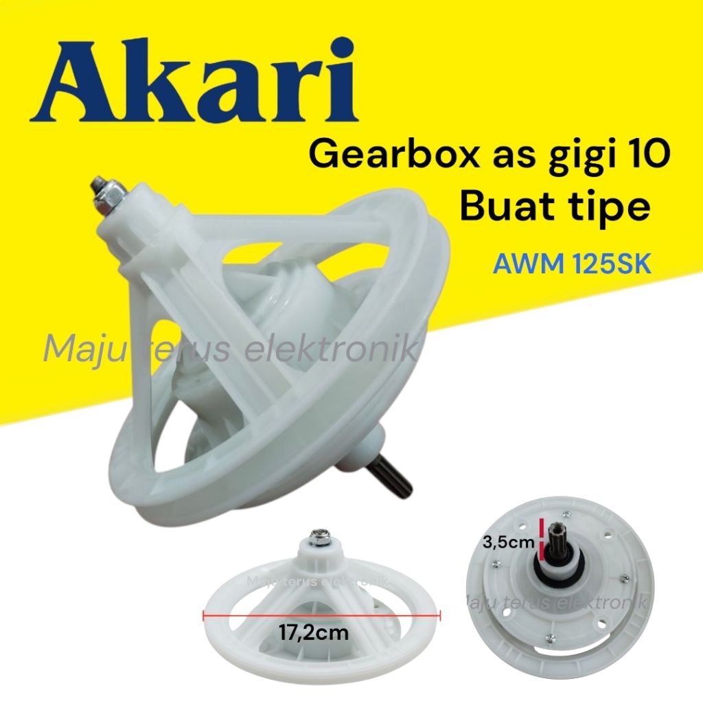 gearbox Akari AWM 125SK mesin cuci 2 tabung/gearbox mesin cuci Akari