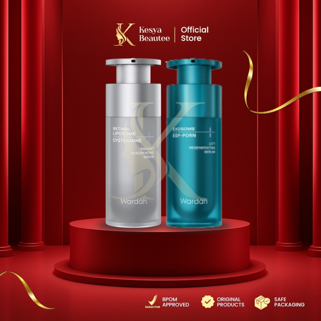 KesyaBeautee - Wardah Radiant Resurfacing Retinal Cysteamine Serum, Wardah Lift Generating Serum Exo