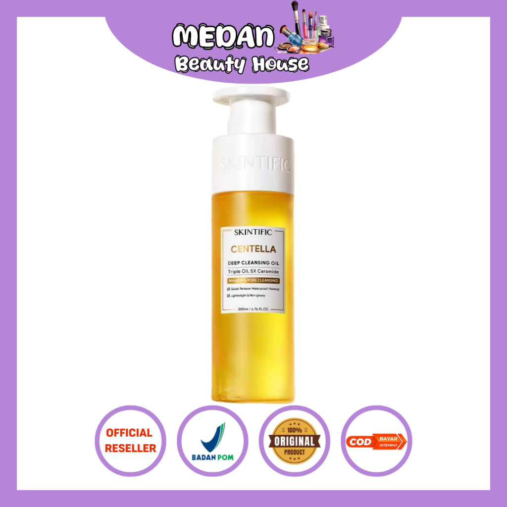 SKINTIFIC - Centella Deep Cleansing Oil 200ml | oil cleanser micellar water mugwort