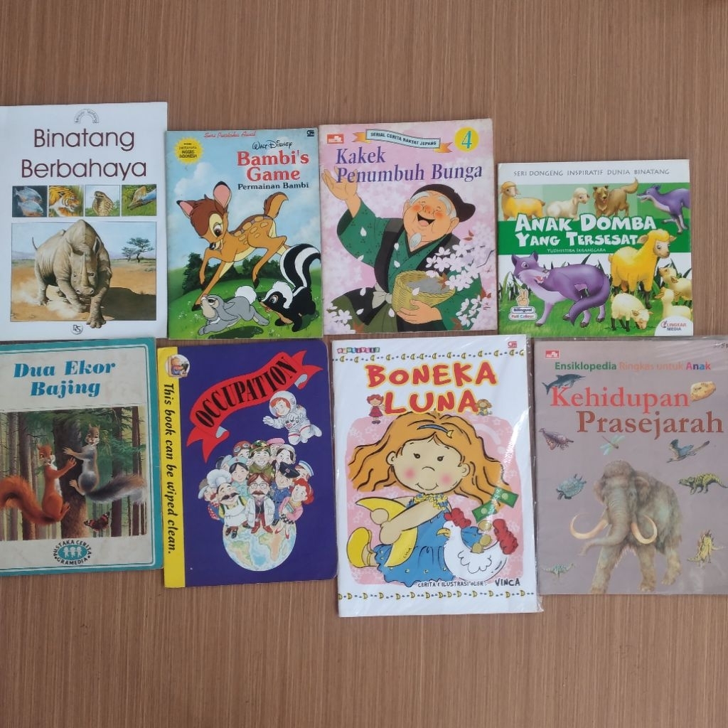 Kumpulan buku anak seri pustaka awal cerita rakyat jepang  ensiklopedia ringkas untuk anak bambis ga