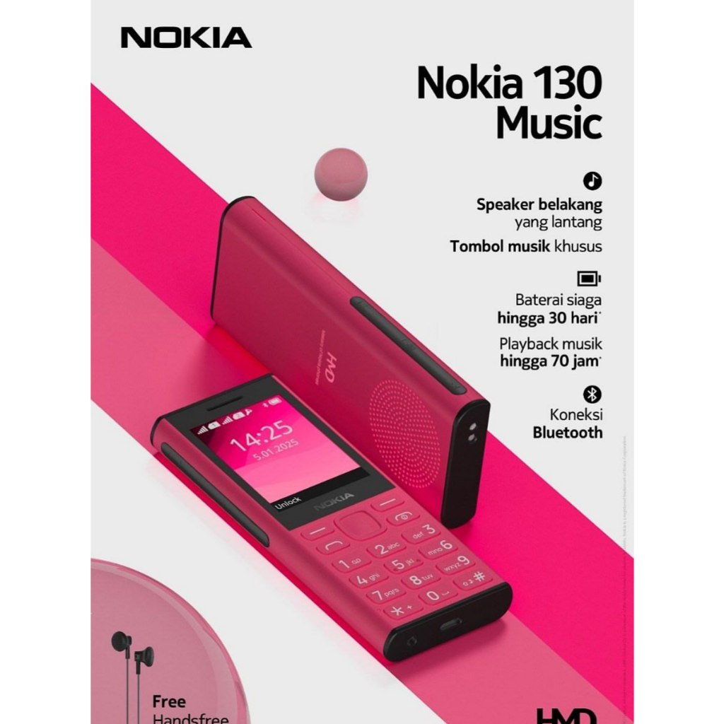 NOKIA 130 Music Dual Sim & NOKIA 150 MUSIC GARANSI RESMI