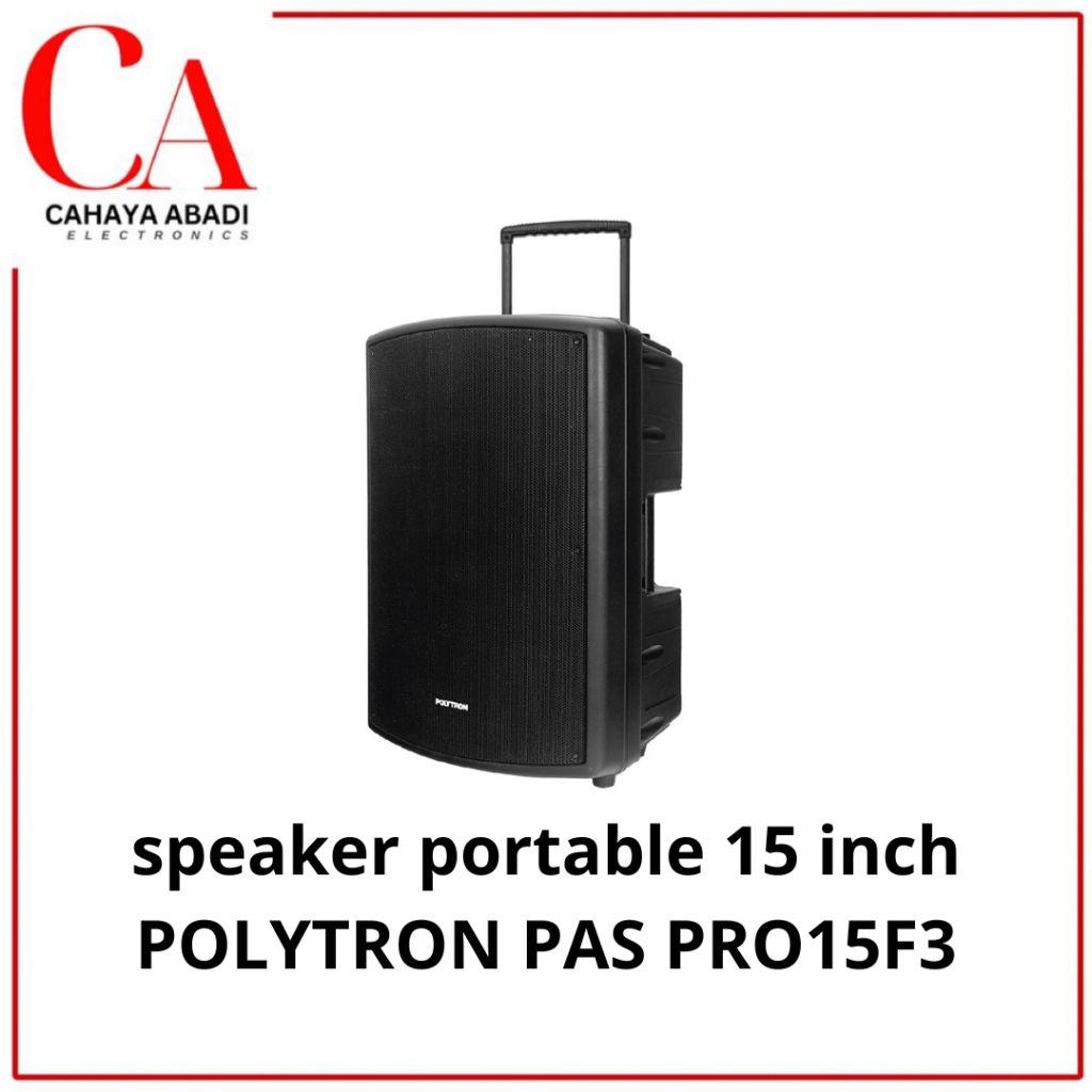 POLYTRON speaker aktif PORTABLE 15 inch PAS PRO15F3 PASPRO15F3 PAS PRO 15F3