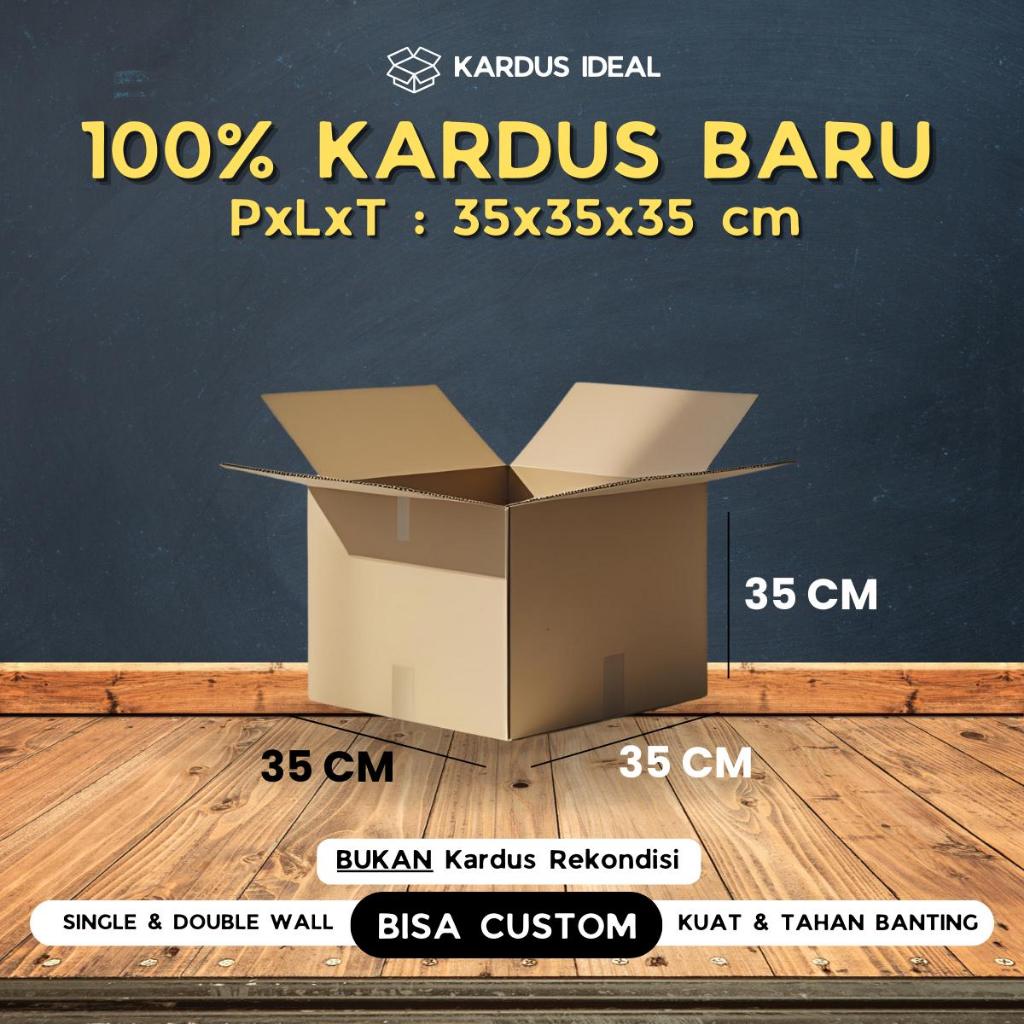 Kotak Packing Polos 35 x 35 x 35 cm Karton Packing Kardus Polos 35x35x35 cm