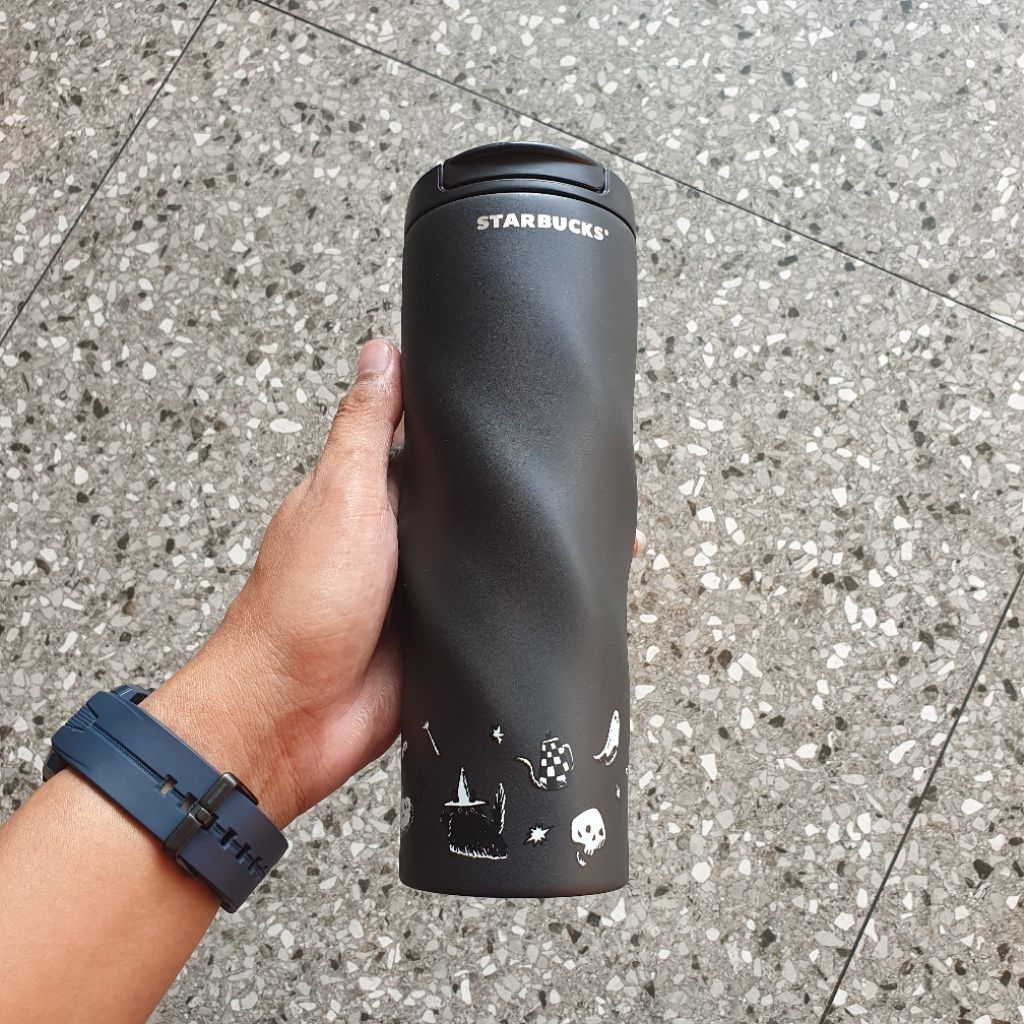 Tumbler Starbucks Halloween 2025 Black Matte