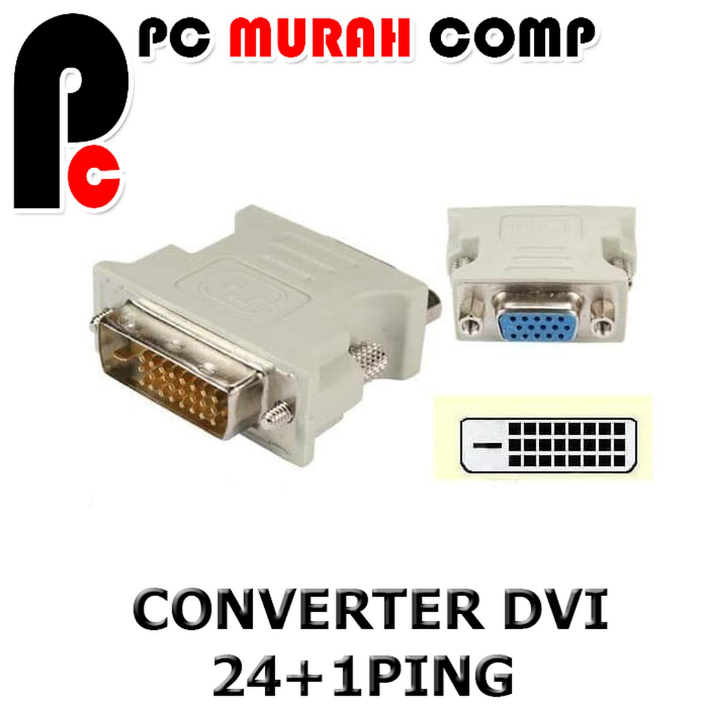 Converter  DVI to VGA Kabel | DVI-D 24 + 1 to VGA