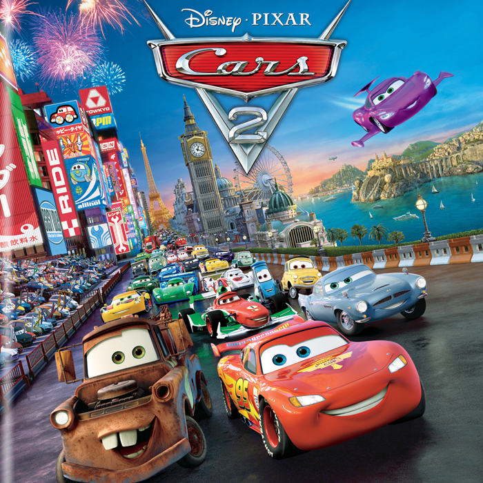 kaset DVD film anak animasi disney pixar Cars 2 (2011)