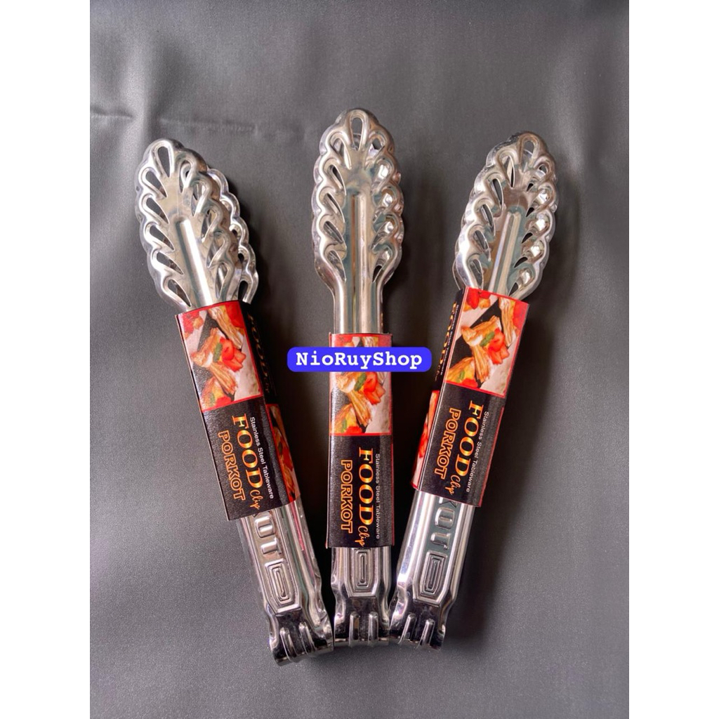 PENJEPIT MAKANAN / PENJEPIT GORENGAN / PENJEPIT KUE / PENJEPIT STAINLESS / JEPIT MAKANAN / PENJEPIT 