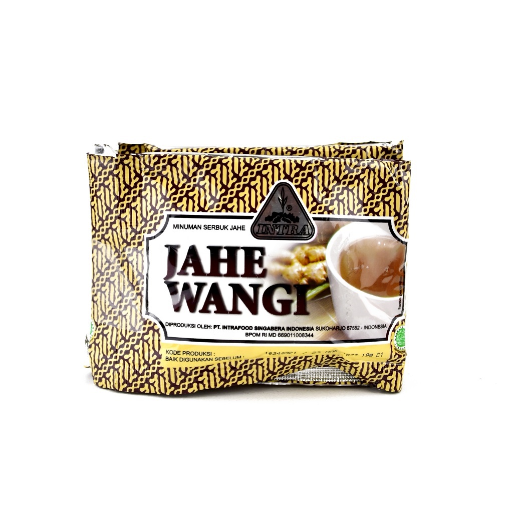 Jahe Wangi Intra 1 Renceng 10 Sachet Halal - Intra Jahe Wangi / Minuman Jahe Bubuk / Jahe Instan / J
