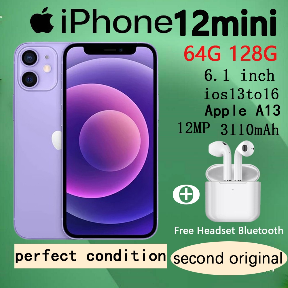 12 IP MINI SECOND ORIGINAL 100% MULUS GOOD CONDITION LIKE NEW BERGARANSI