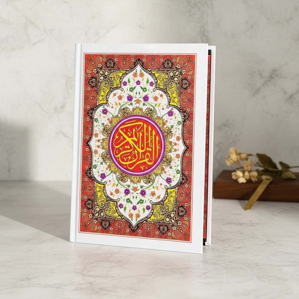 Mushaf Al Quran Cover Batik Putih Polos HVS B5 - Al Quran Besar Standar - Al Quran Non Terjemah 18 B