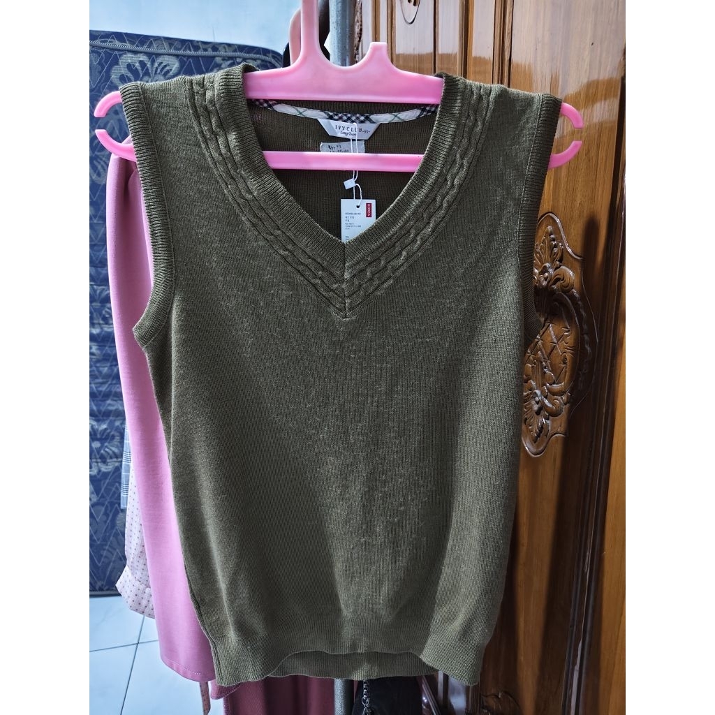 vest coklat wanita