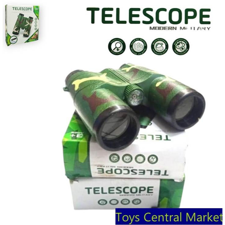 Teropong militer anak, telescope binocular mainan edukasi teleskop anak