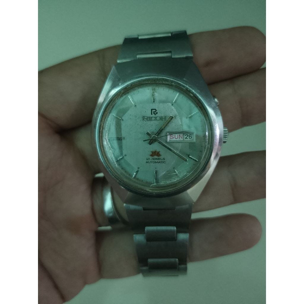 jam tangan jadul Ricoh 21 jewels otomatis doblepower