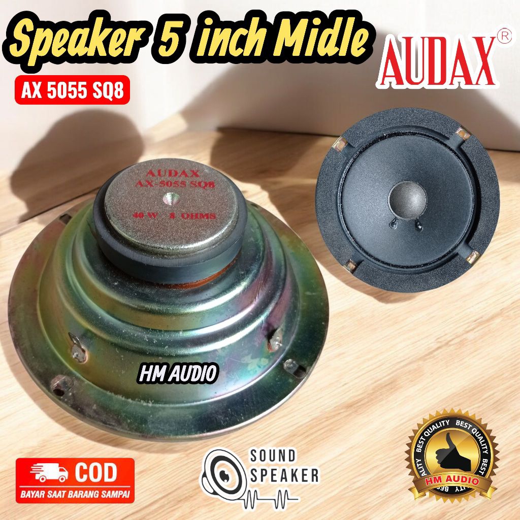 Speaker AUDAX 5 inch AX-5055 SQ8 Midle vokal Original
