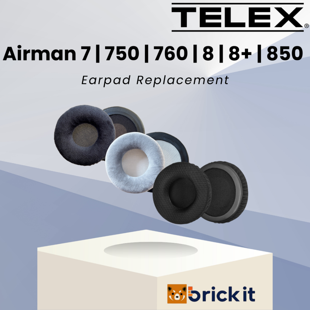 Earpad Telex Airman 7 750 760 8 8+ 850 Aviation Headset Earcup Cushion Replacement Bantalan Foam Bus