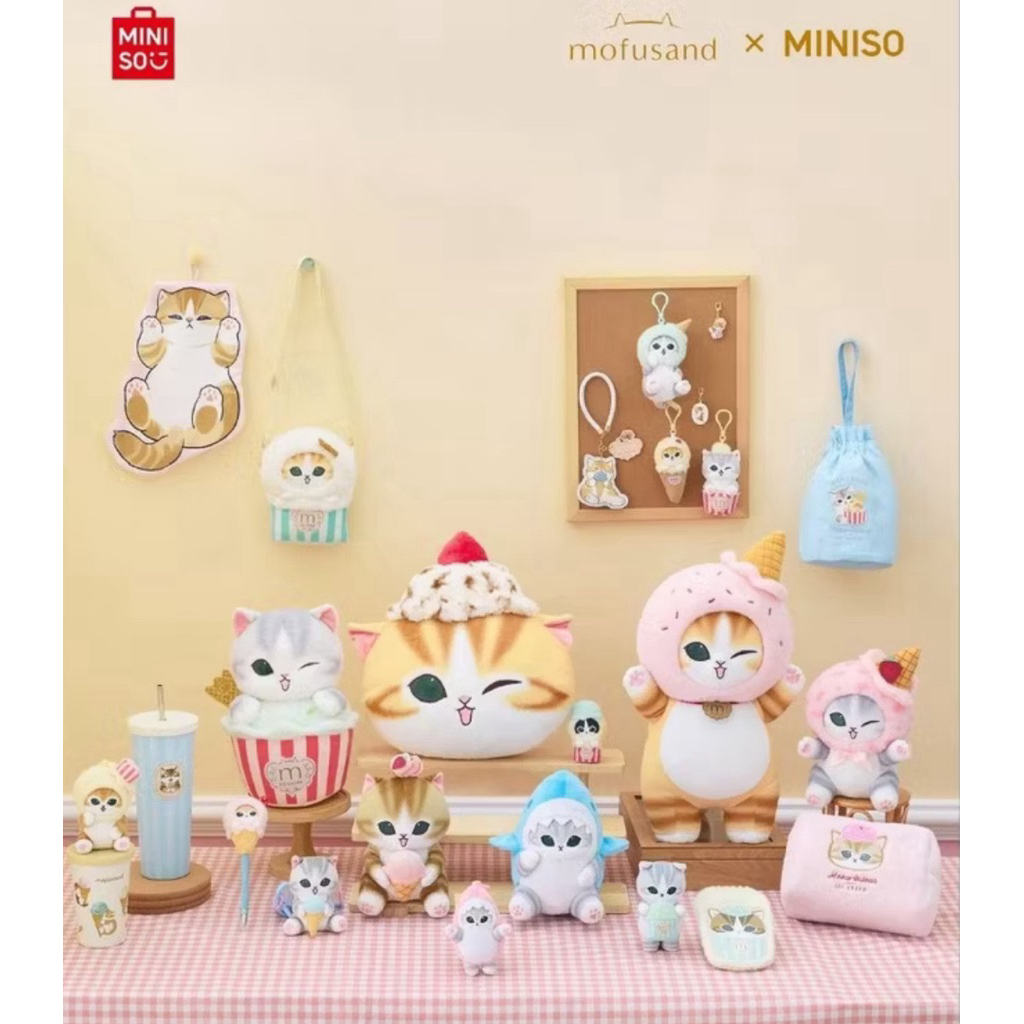 Mofusand x Sanrio Bantal Kepala Original