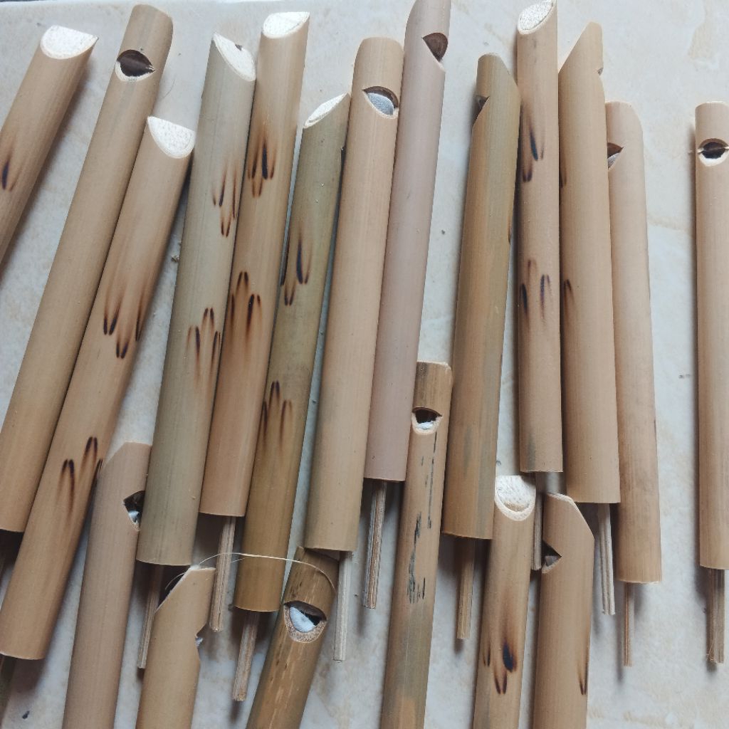 suling bambu suara burung suling mainan 1pcs