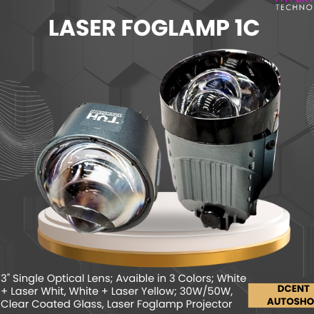 Foglamp Projector Mobil - Laser Foglamp 1C Hypervision - 3 Inch - Lampu LED Projector - Laser Foglam