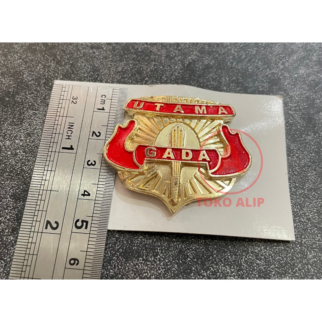 Pin Gada Utama Satpam Cor (magnet) - Pin Security - Pin Gada Satpam Cor - Pin Gada Utama Cor