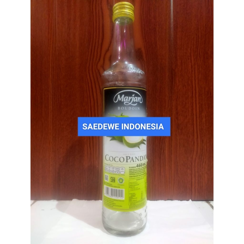 BOTOL MARJAN BOTOL KACA KOSONG BEKAS MINUMAN BAHAN TEBAL KAPASITAS 460ML COCOK BUAT KOLEKSI AKSESORI