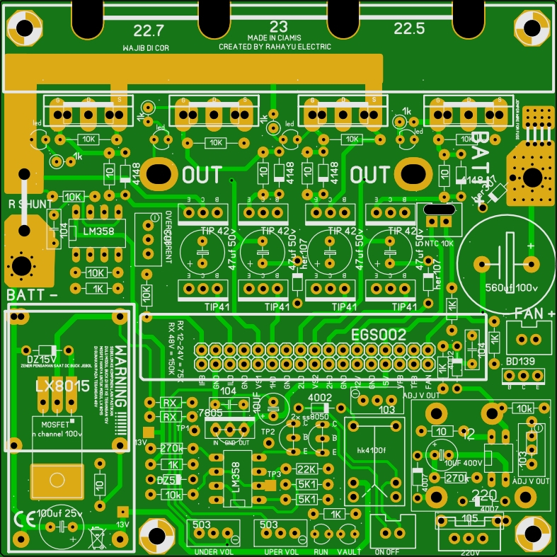 pcb inverter pure sine wave egs 002 full protek bonus r shut
