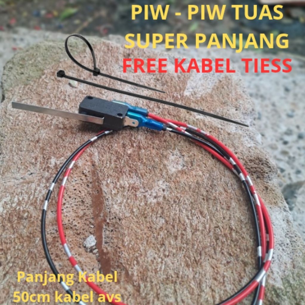 SAKLAR TEMBAK PIW PIW / Saklar LAMPU DIM NGEDIM / SAKELAR TEMBAK MICROSWITCH - Piw Piw Saklar Lampu 