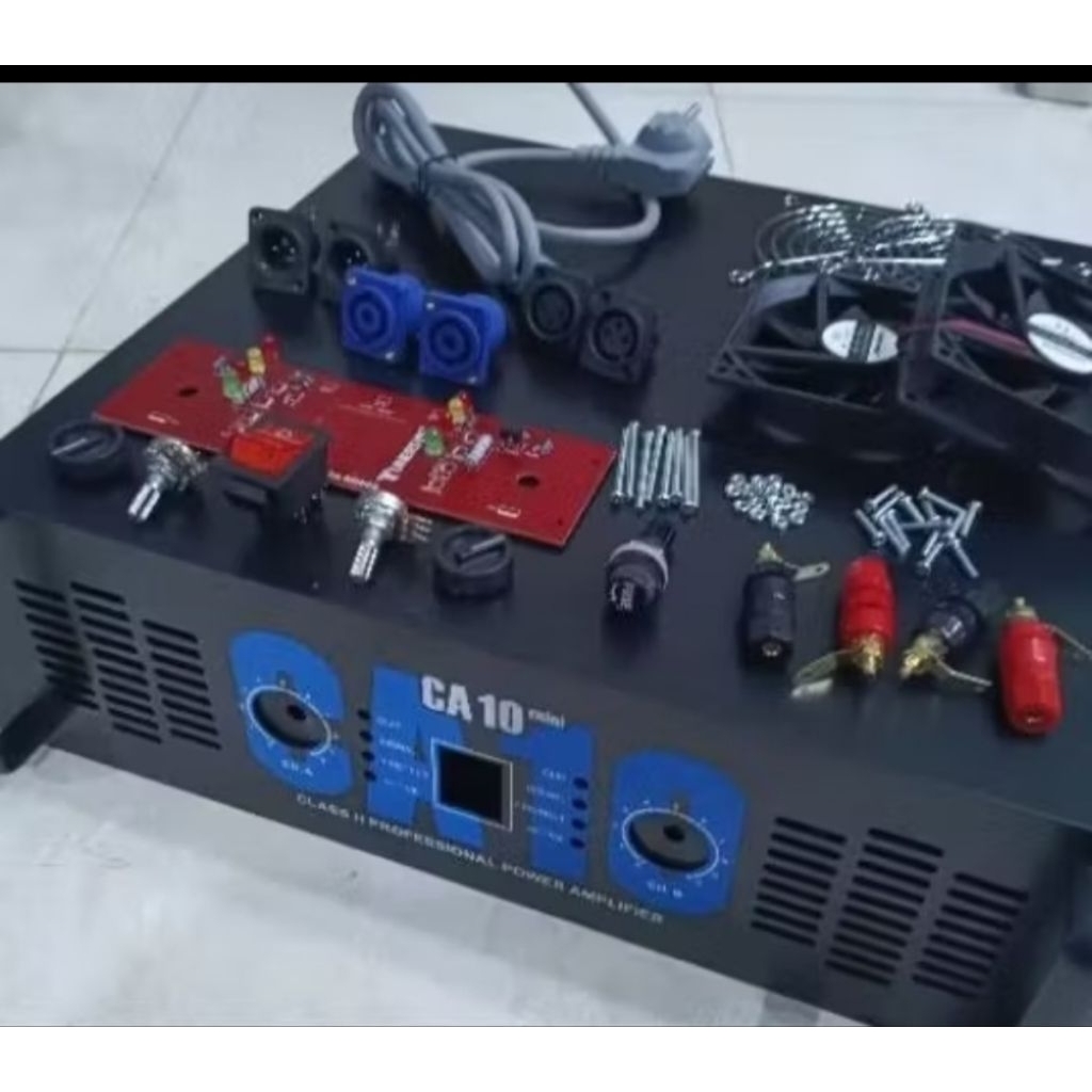 BOX POWER AMPLIFIER CA-10 MINI TEBAL + PERLENGKAPAN BOX