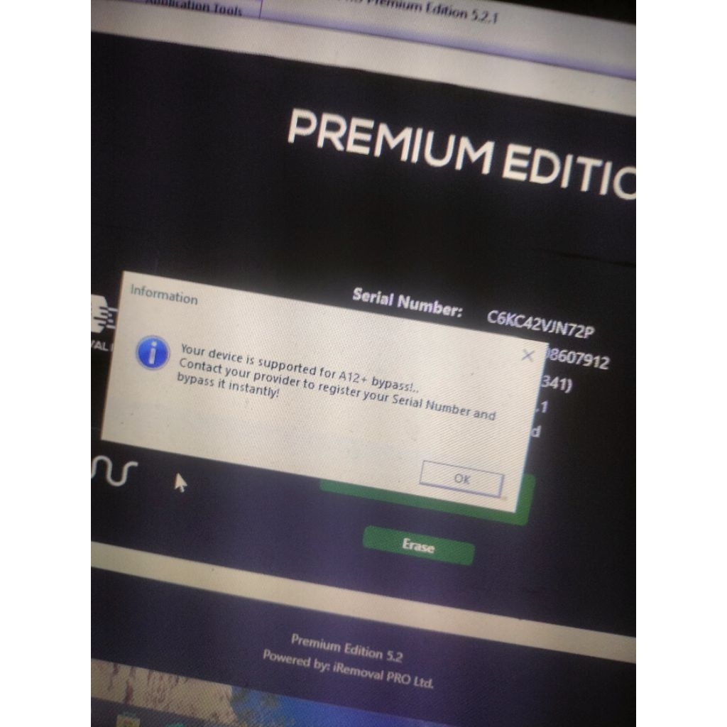 Baypass Iremoval Pro Regis SN XR-17 pro max All tipe