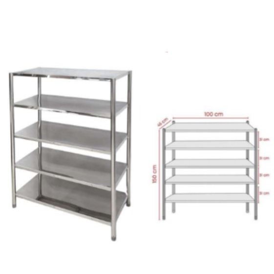RAK BESI 5 SUSUN - 50 x 110 cm