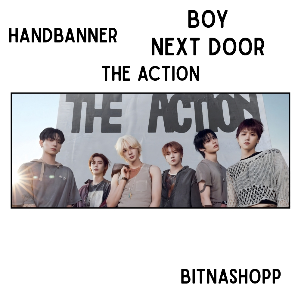 HAND BANNER BOY NEXT DOOR THE ACTION KPOP UNOFFICIAL JAEHYUN LEEHAN RIWOO SUNGHOO TAESAN WOONHAK