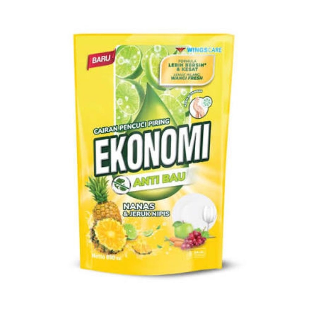 Sabun Ekonomi Cuci Piring Liquid Refill Pouch 650 ml 1 Dus 12 Pcs