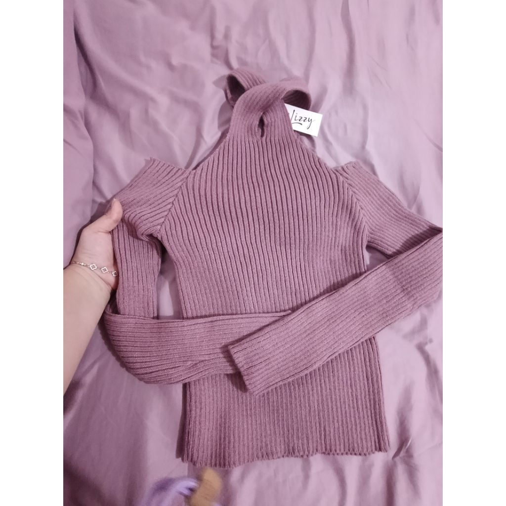 ATASAN RAJUT KOREA BAHAN TEBAL ADEM SABRINA