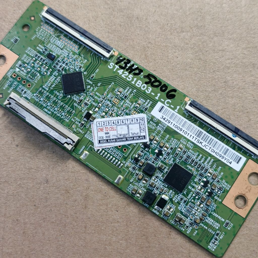 t con Panasonic rh-43hs500G - tikon tv Panasonic th-43hs500g - timing control tv Panasonic 43hs500g 