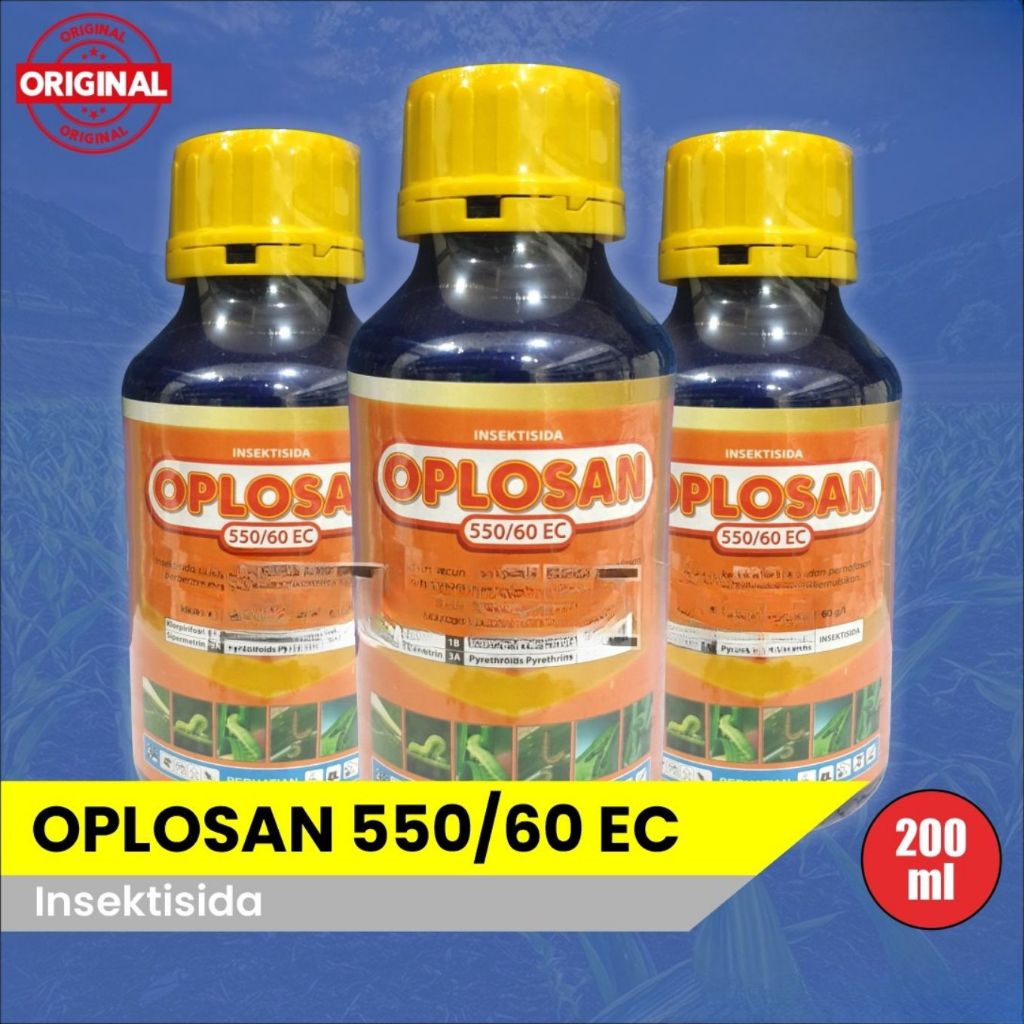 Grosir/ OPLOSAN 550/60 EC - 200ml / Insektisida Hama Ulat Grayak Bawang Merah