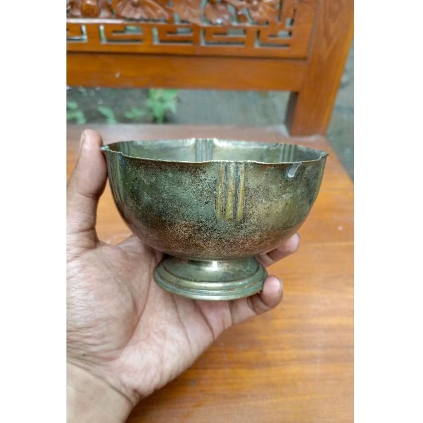 bokor kuningan lawas antik jadul vintage