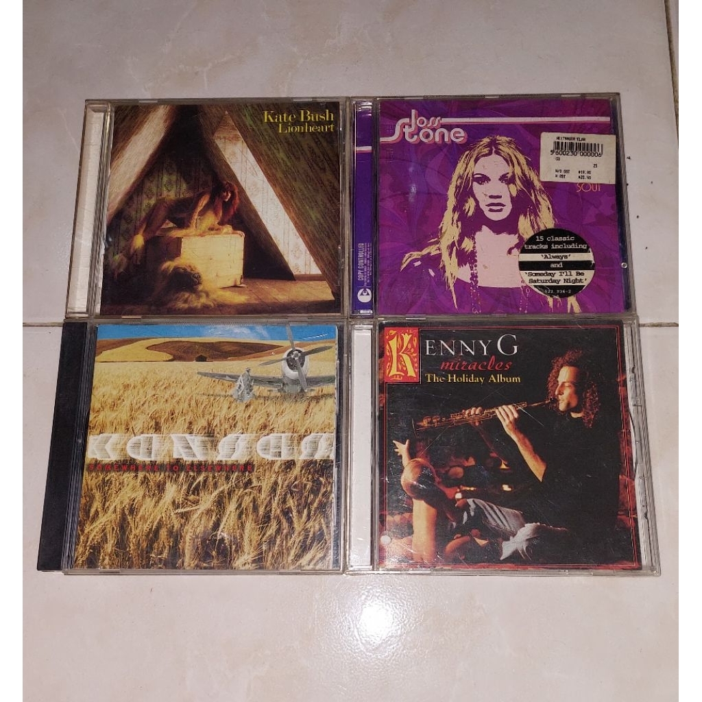 cd KATE BUSH-Lionheart / JOSS STONE-Mind, Body & Soul / KANSAS-Somewhere Elsewhere / KENNY G-Miracle