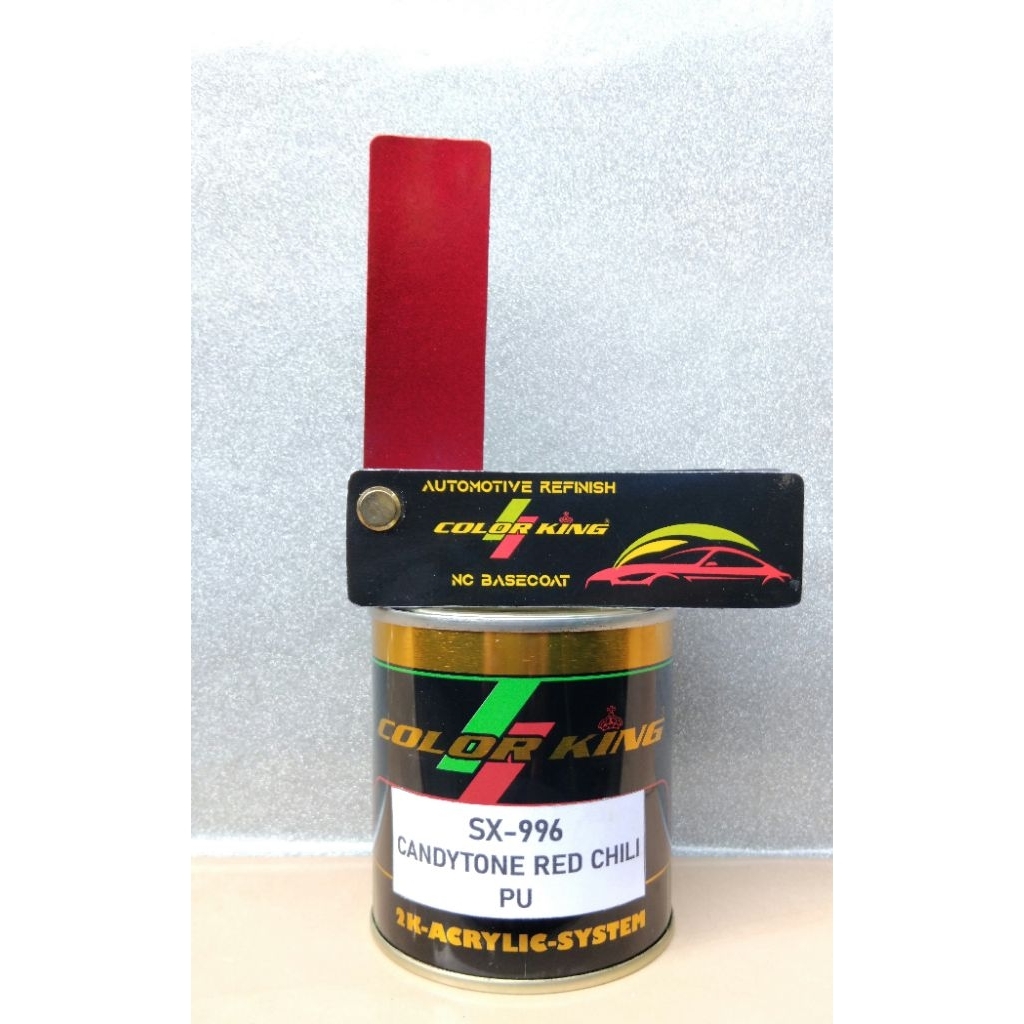 Cat candy/candy tone/cat candy tone PU/candy tone warna merah red chilli 1/4ltr