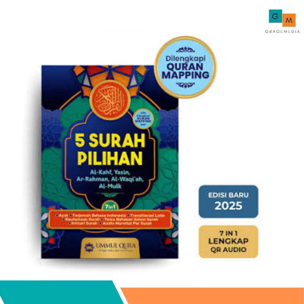 Al-Quran 5 Surat Pilihan Al-Kahfi Yasin Al-Mulk Ar-Rahman Al-Waqiah - Ummulquro