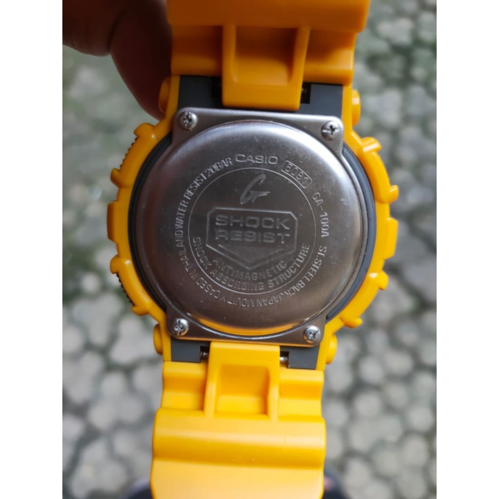casio gshock g shock ga 100 bumblebee original Second