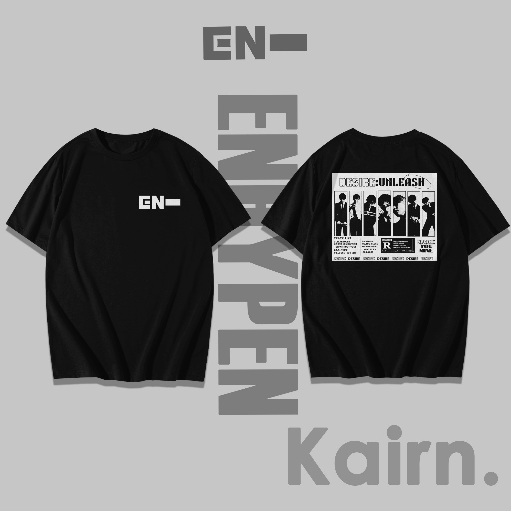 KAIRN - KAOS ENHYPEN - DESIRE / TSHIRT ENHYPEN / KAOS KPOP / FANSMERCH