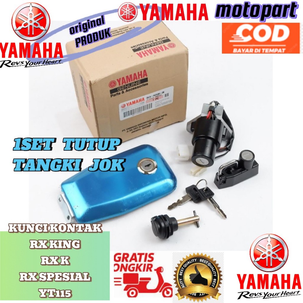 Kunci kontak Rx king kontak rx king Kunci Kontak Set Tutup Bensin Yamaha RX-King - 3KA