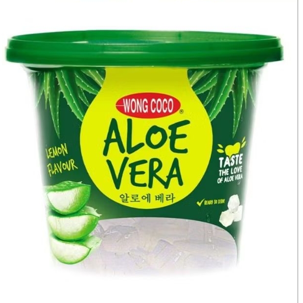Wong Coco Aloe Vera Minuman Lidah Buaya Rasa Lemon Bucket 1 kg